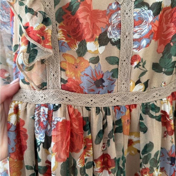 In Bloom Floral V-Neck Dress - Picture 2 of 5